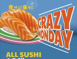 Promo Sushi Go Crazy Monday Semua Sushi Hanya 10 Ribuan