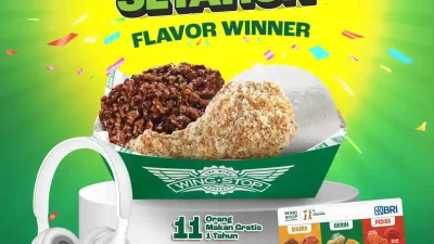 Promo Wingstop Flavor Winner Anniversary Gratis Makan Setahun