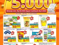 Promo Indomaret Spesial Cashback 5 Ribu 29 Mei-11 Juni 2025