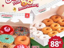 Promo Krispy Kreme 88th Anniversary 18 Donat Hanya 88 Ribu