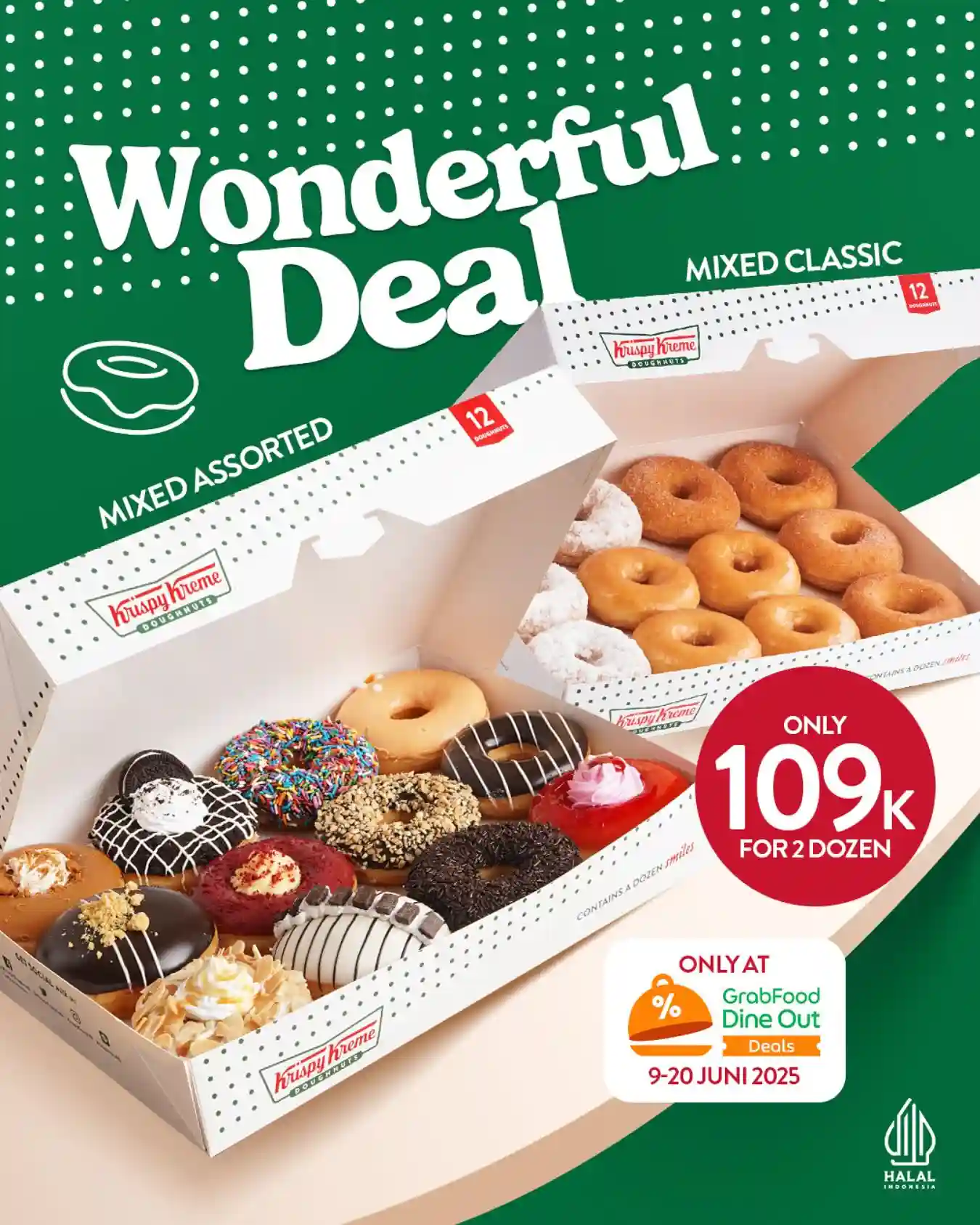 Promo Krispy Kreme Harga Spesial 2 Lusin Donat Hanya 109 Ribu