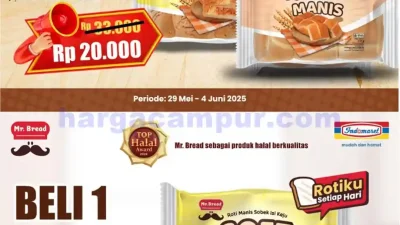 Promo Mr Bread Roti Indomaret Terbaru 29 Mei-11 Juni 2025
