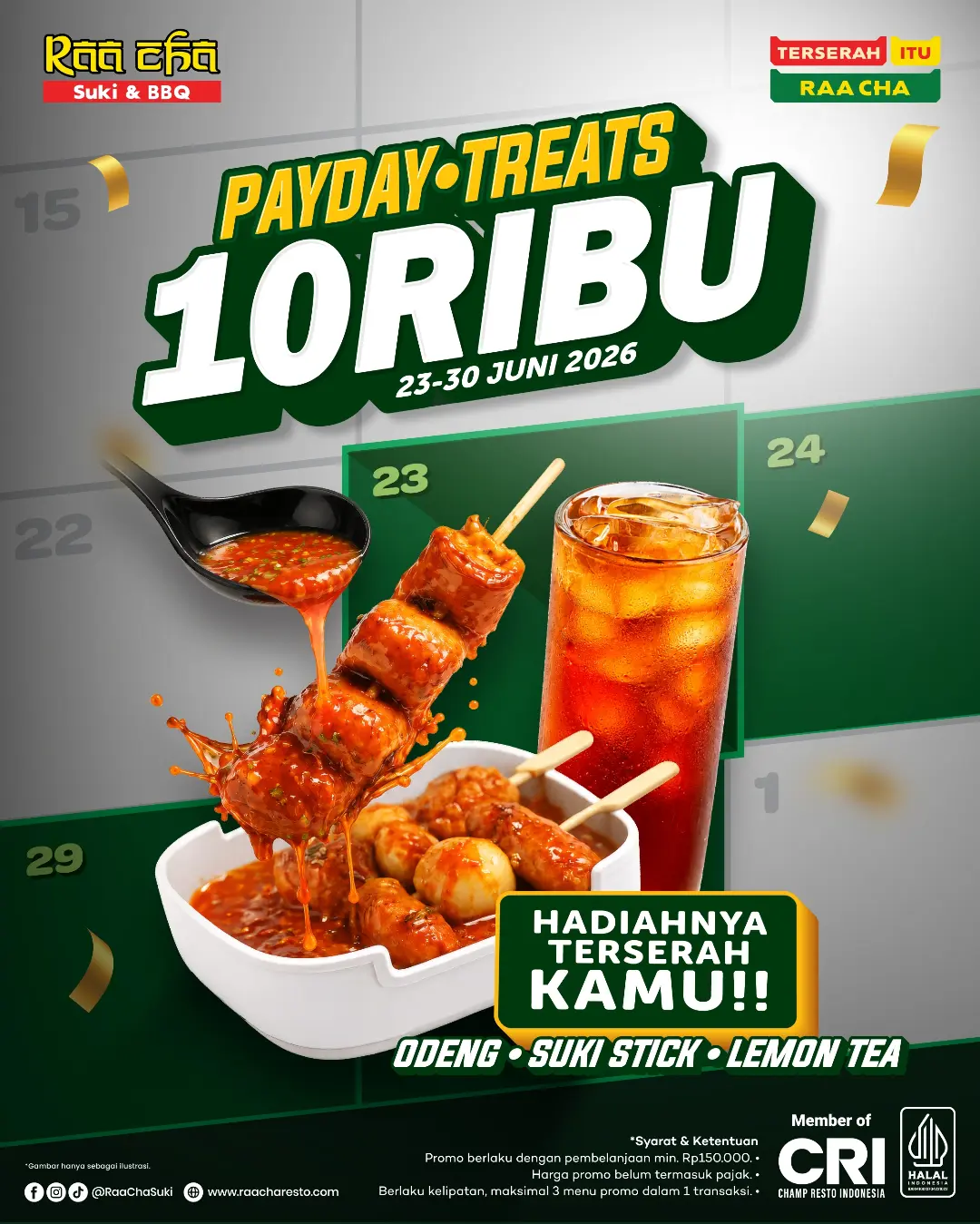 Promo Raa Cha Payday Treats Harga Menu Serba 10 Ribu 1 Promo Raa Cha Payday Treats Harga Menu Serba 10 Ribu