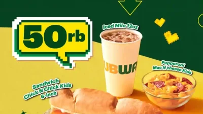 Promo Subway Spesial Hari Anak Nasional Paket Menu 50 Ribu