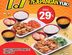 Promo Yoshinoya 7.7 Beli 2 Garlic Chicken Teriyaki + 2 Miso Soup 77Ribu