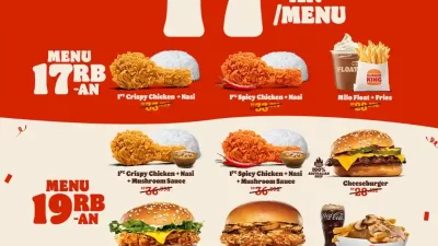 Promo Burger King Jajan Merdeka Harga Menu Mulai 17 Ribuan