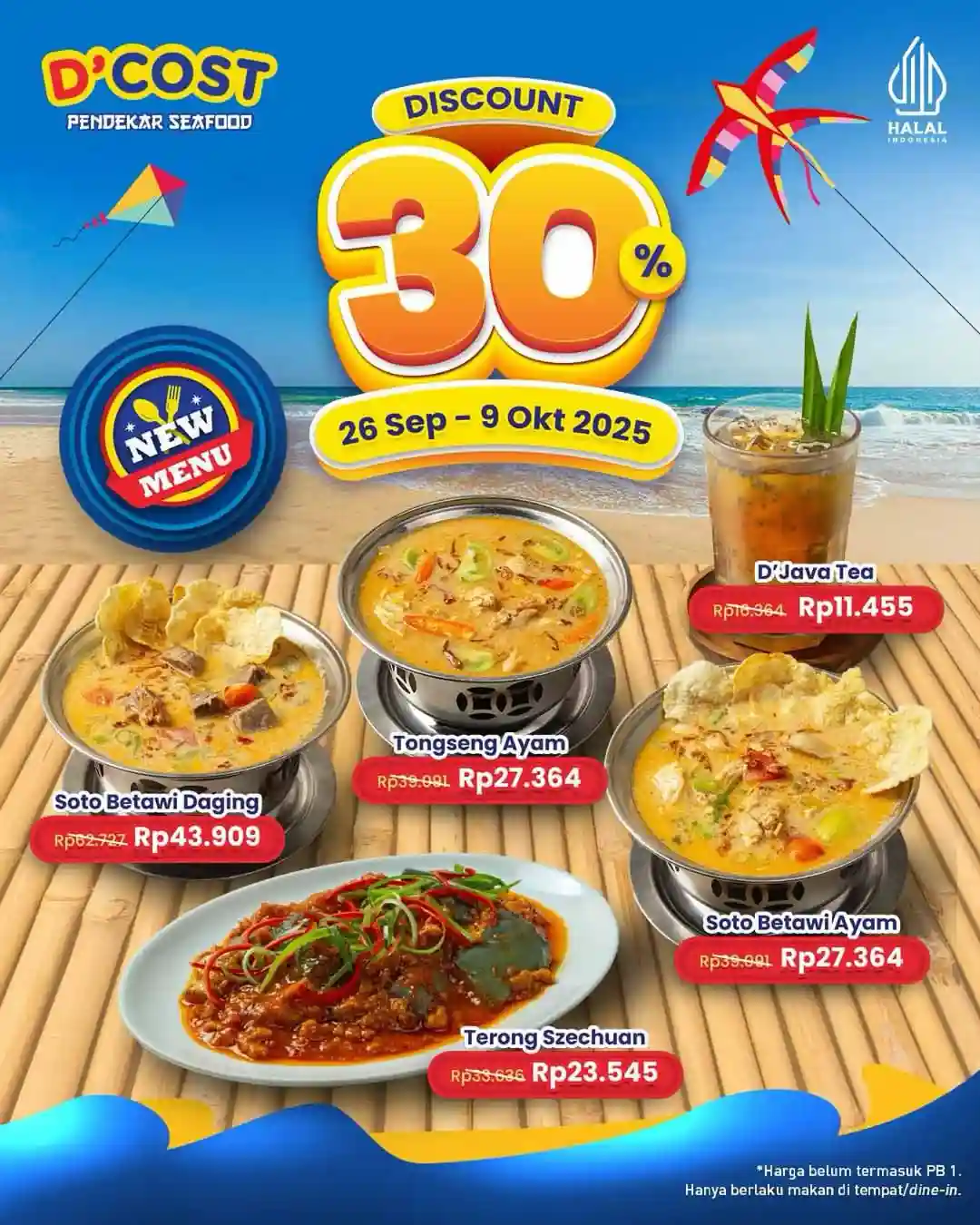 Promo Dcost Diskon Hingga 30% Untuk Menu Baru