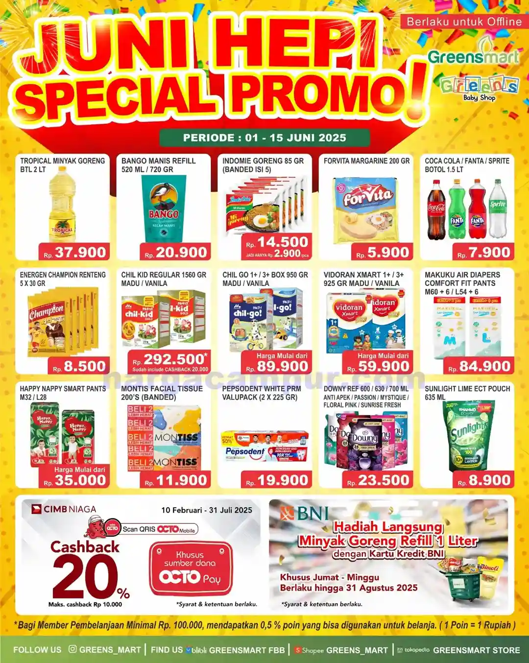 Promo Greensmart Weekend Terbaru 16 - 30 Juni 2025