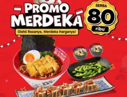 Promo Ichiban Sushi Spesial Merdeka Paket Menu Mulai 80 Ribu