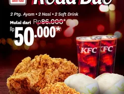 Promo KFC Kombo Spesial Roda Duo Paket Berdua Hanya 50 Ribu