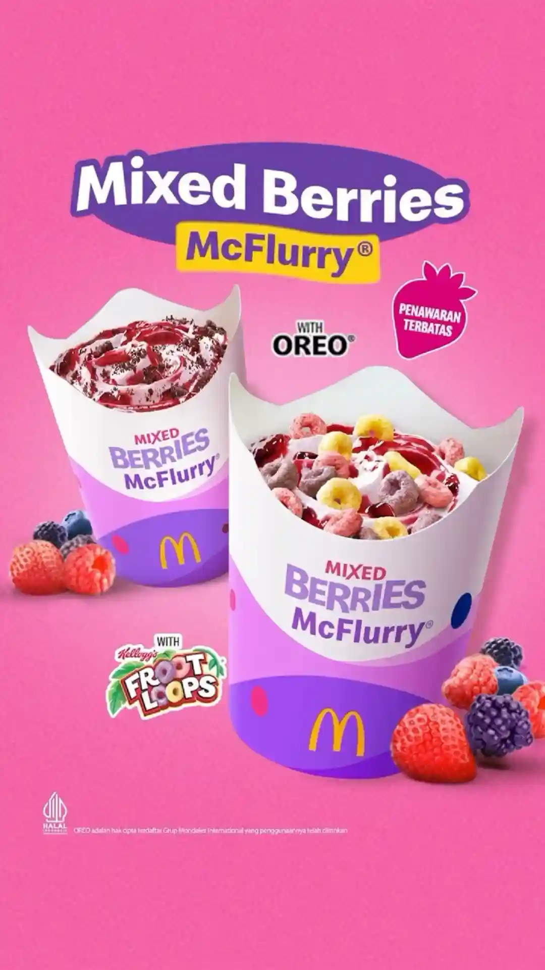 Promo McDonalds Mixed Berries McFlurry Harga Mulai 17 Ribuan