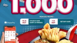 Promo Mie Gacoan Spesial Merdeka Hanya 1.000 Pakai ShopeePay