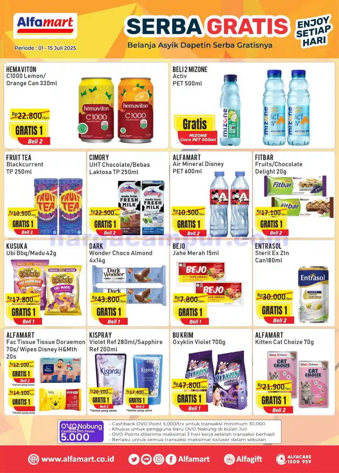 Promo Serba Gratis Alfamart Terbaru 1 - 15 Juli 2025