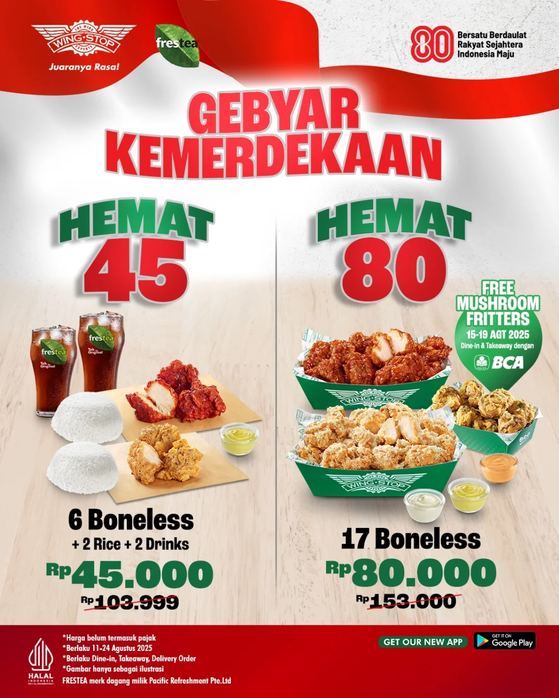 Promo Wingstop Gebyar Kemerdekaan Harga Paket Mulai 45 Ribu