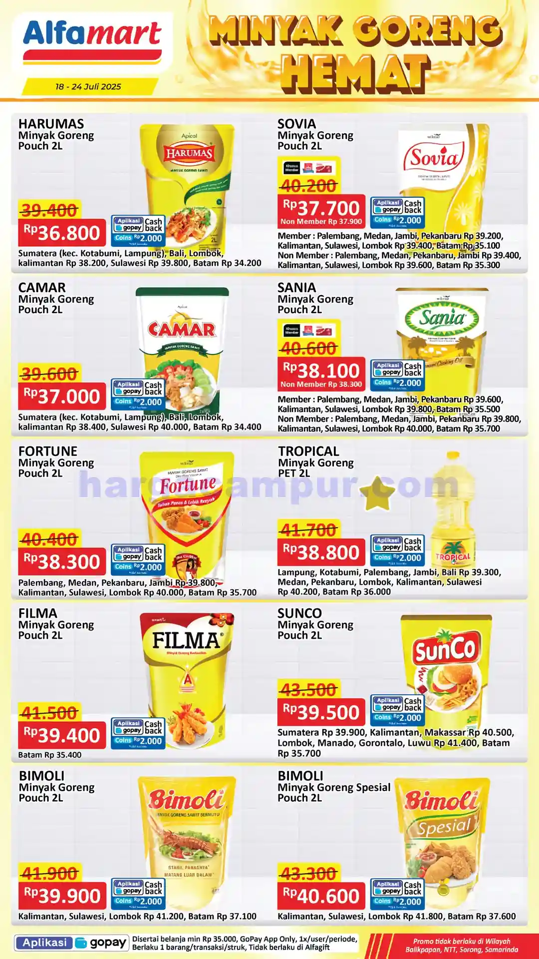 Promo Minyak Goreng Murah Alfamart 18 - 24 Juli 2025