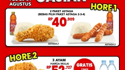 Promo CFC Spesial Hore Gajian Harga Paket Menu Mulai 40Ribu