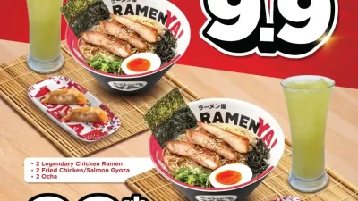 Promo RamenYa Spesial 9.9 Paket Makan Berdua Hanya 99 Ribu