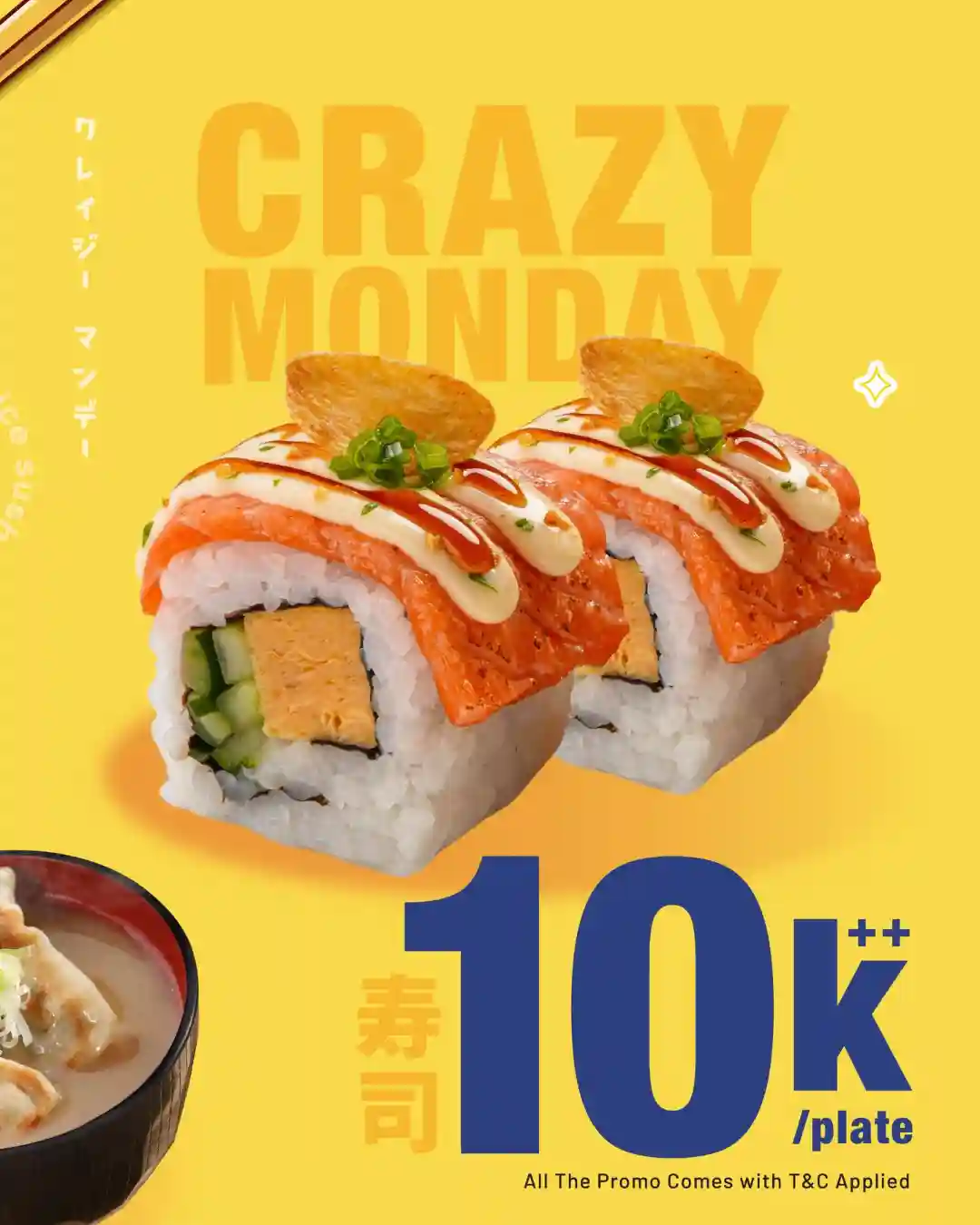 Promo Sushi Go Crazy Monday Semua Sushi Hanya 10 Ribuan 1 Promo Sushi Go Crazy Monday Semua Sushi Hanya 10 Ribuan 4