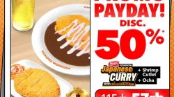 Promo Yoshinoya Payday Diskon 50% Japanese Curry