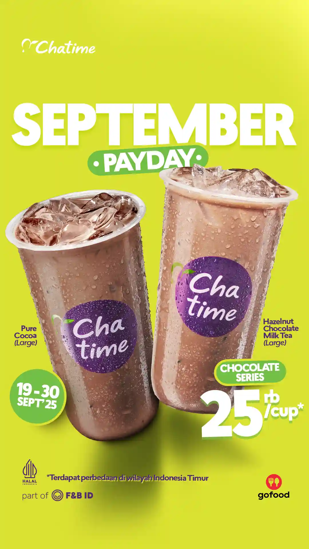 Promo Chatime Spesial Payday Chocolate Series Hanya 25 Ribu