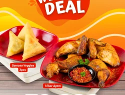 Promo Emados Weekend Deal 1 Ekor Ayam + 3 Pcs Samosa 59 Ribu