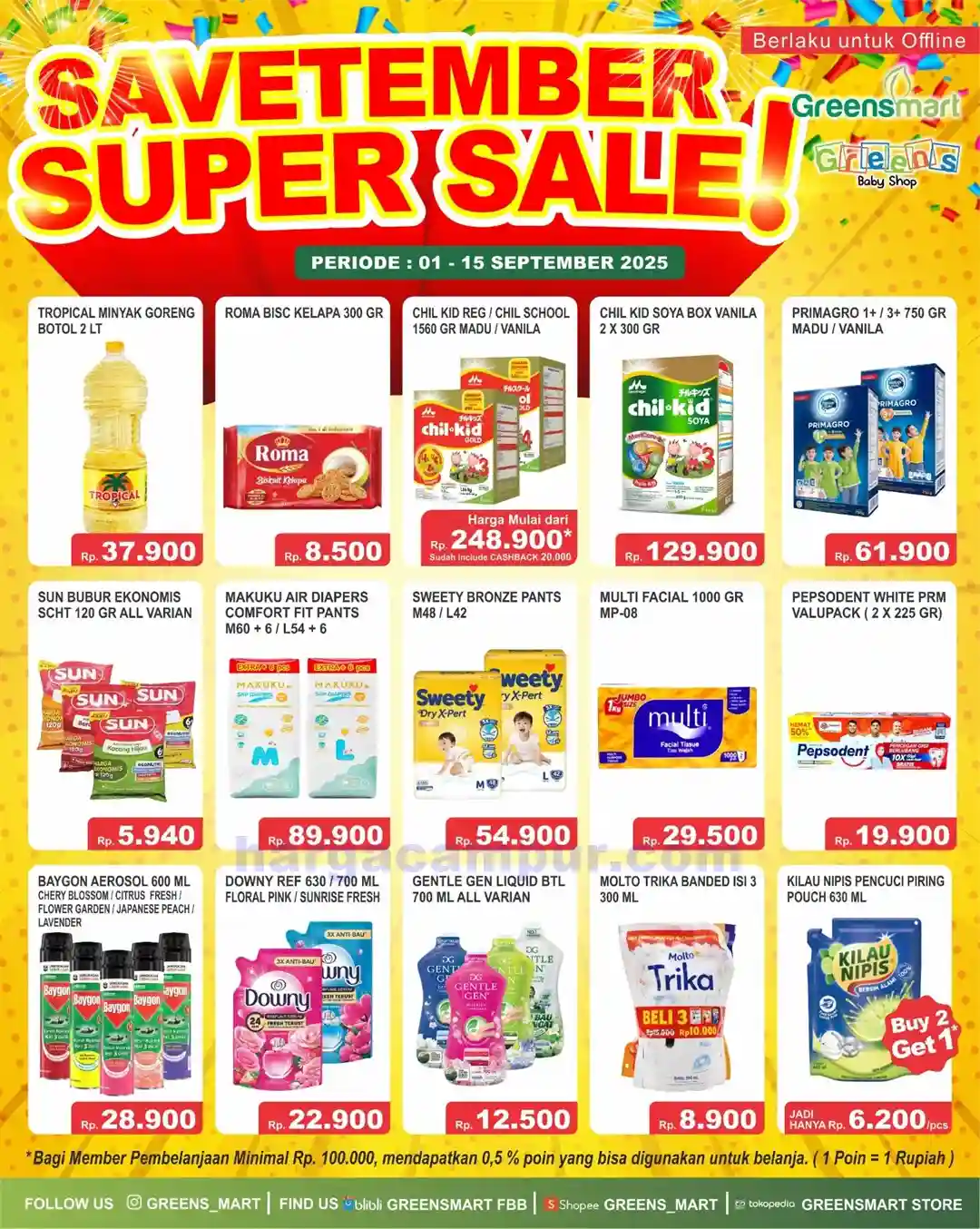 Promo Greensmart Weekend Terbaru 1 - 15 September 2025