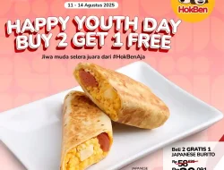 Promo Hokben Spesial International Youth Day Beli 2 Gratis 1