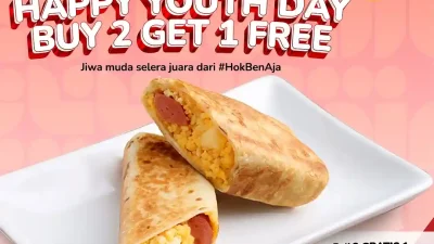 Promo Hokben Spesial International Youth Day Beli 2 Gratis 1
