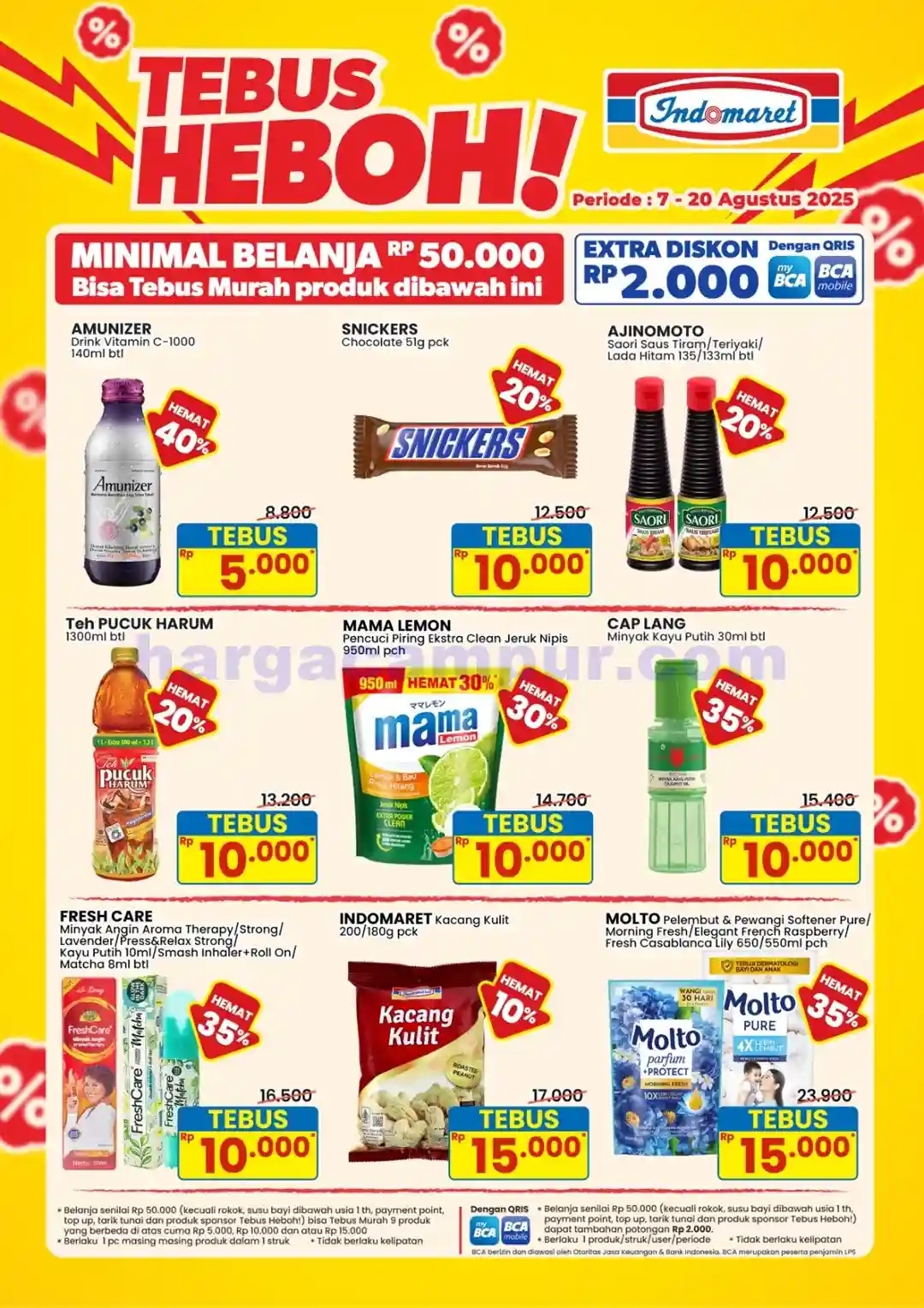 Promo Indomaret Harga Heboh Periode 7 - 20 Agustus 2025