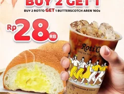 Promo Roti O Rabu Hemat Beli 2 Gratis 1 Butterscotch Aren