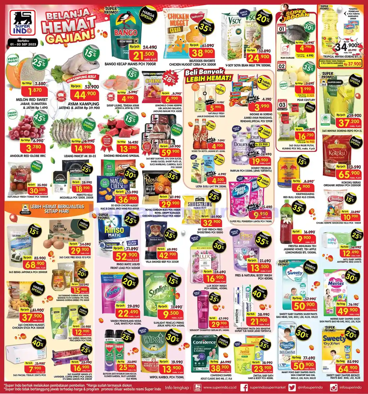 Promo Superindo Weekday Terbaru 1 - 3 September 2025