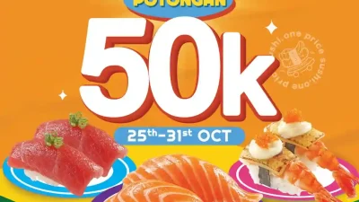 Promo Sushi Go Spesial Payday Potongan 50 Ribu Pakai BRI