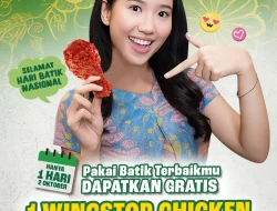 Promo Wingstop Hari Batik Nasional Gratis 1 Wingstop Chicken