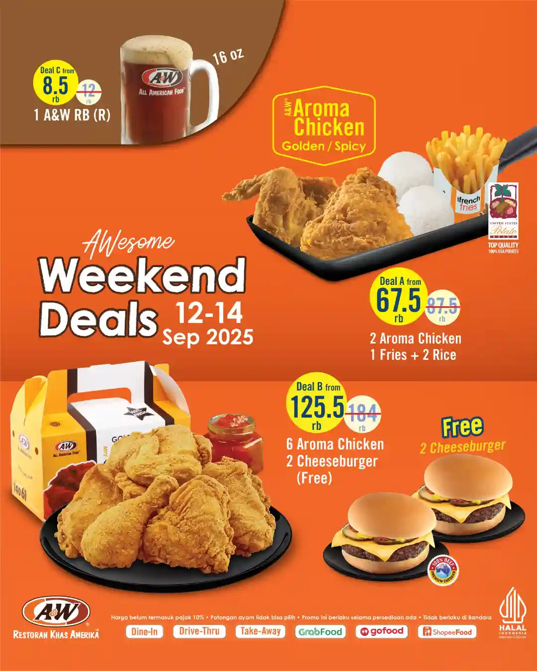 Promo AW Weekend Deals Terbaru 12 - 14 September 2025