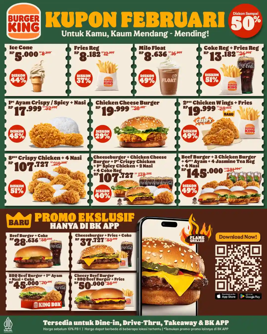 Promo Burger King Kupon Diskon Terbaru Februari 2026 1 Promo Burger King Kupon Diskon Terbaru Februari 2026