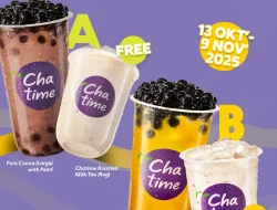 Promo Chatime Joy For Two Beli 1 Gratis 1 Via GoFood