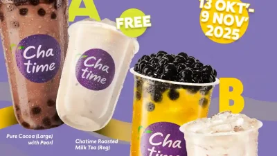 Promo Chatime Joy For Two Beli 1 Gratis 1 Via GoFood
