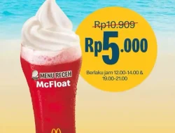 Promo McDonalds Menu Receh Mc Float Harga Hanya 5 Ribu