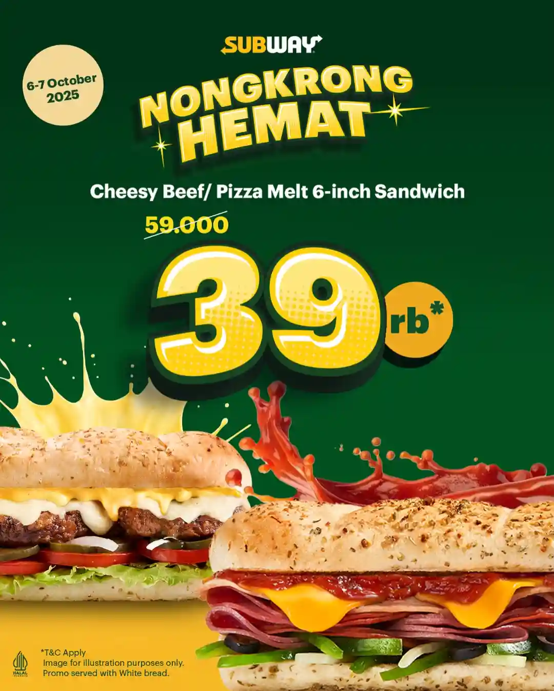 Promo Subway Nongkrong Hemat Cheesy Beef Hanya 39 Ribu