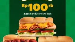 Promo Subway Payday Deals, 3 Sandwich 6-Inch Cuma Rp100.000 2 Promo Subway Payday Deals 3 Sandwich 6 Inch Cuma Rp100.000