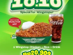 Promo Wingstop 10.10 Paket Perfect Combo Harga Hanya 20Ribu