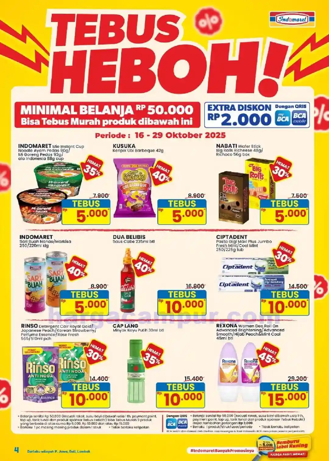 Promo Indomaret Harga Heboh Periode 16 - 29 Oktober 2025