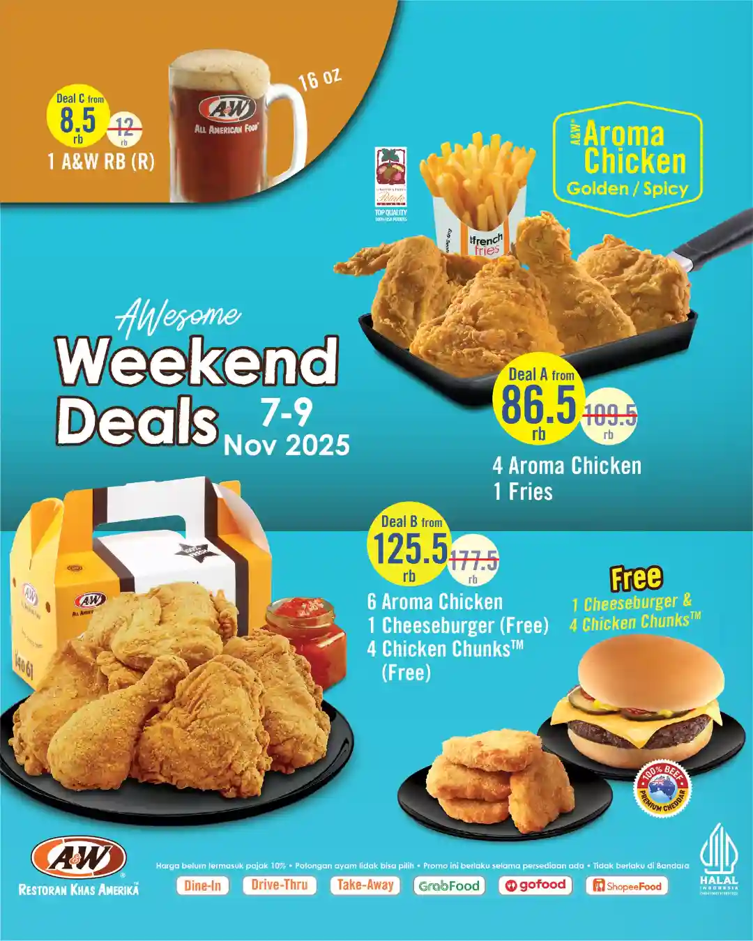 Promo AW Weekend Deals Terbaru 7 9 November 2025