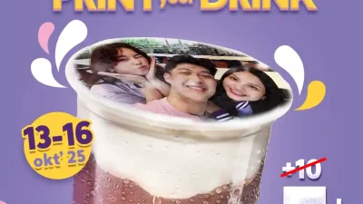 Promo Chatime Print On Your Drink Cuma Tambah 5 Ribu