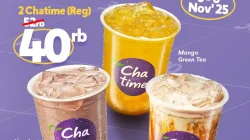 Promo Chatime Spesial Welcome November 2 Reg Cup 40 Ribu