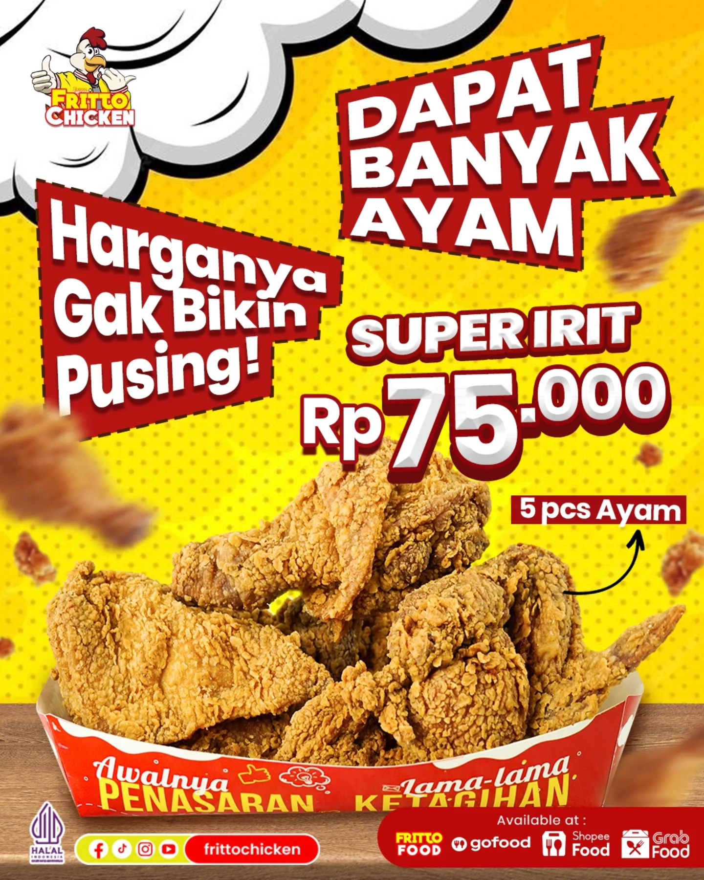 Promo Fritto Chicken Harga Spesial Paket Super Irit 75 Ribu