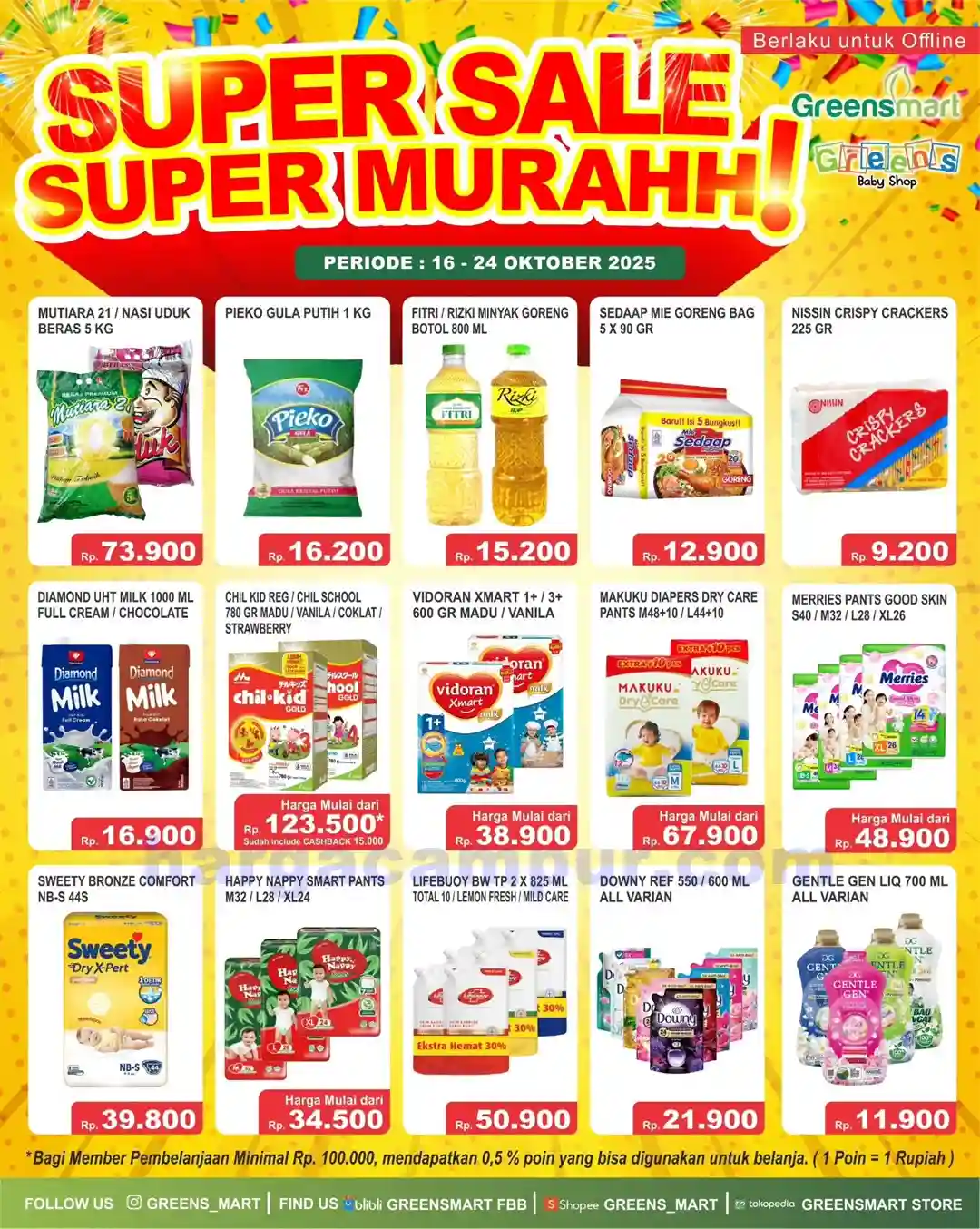 Promo Greensmart Weekend Terbaru 16 31 Oktober 2025
