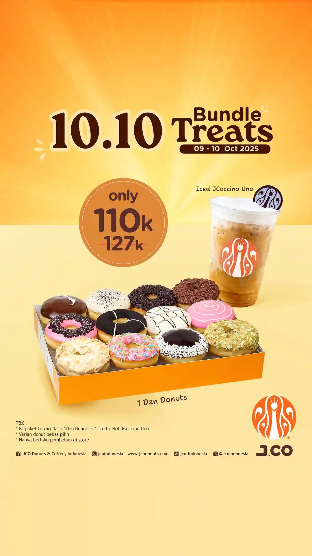 Promo JCO Bundle Treats 10.10 Paket Menu Harga Hanya 110 Ribu