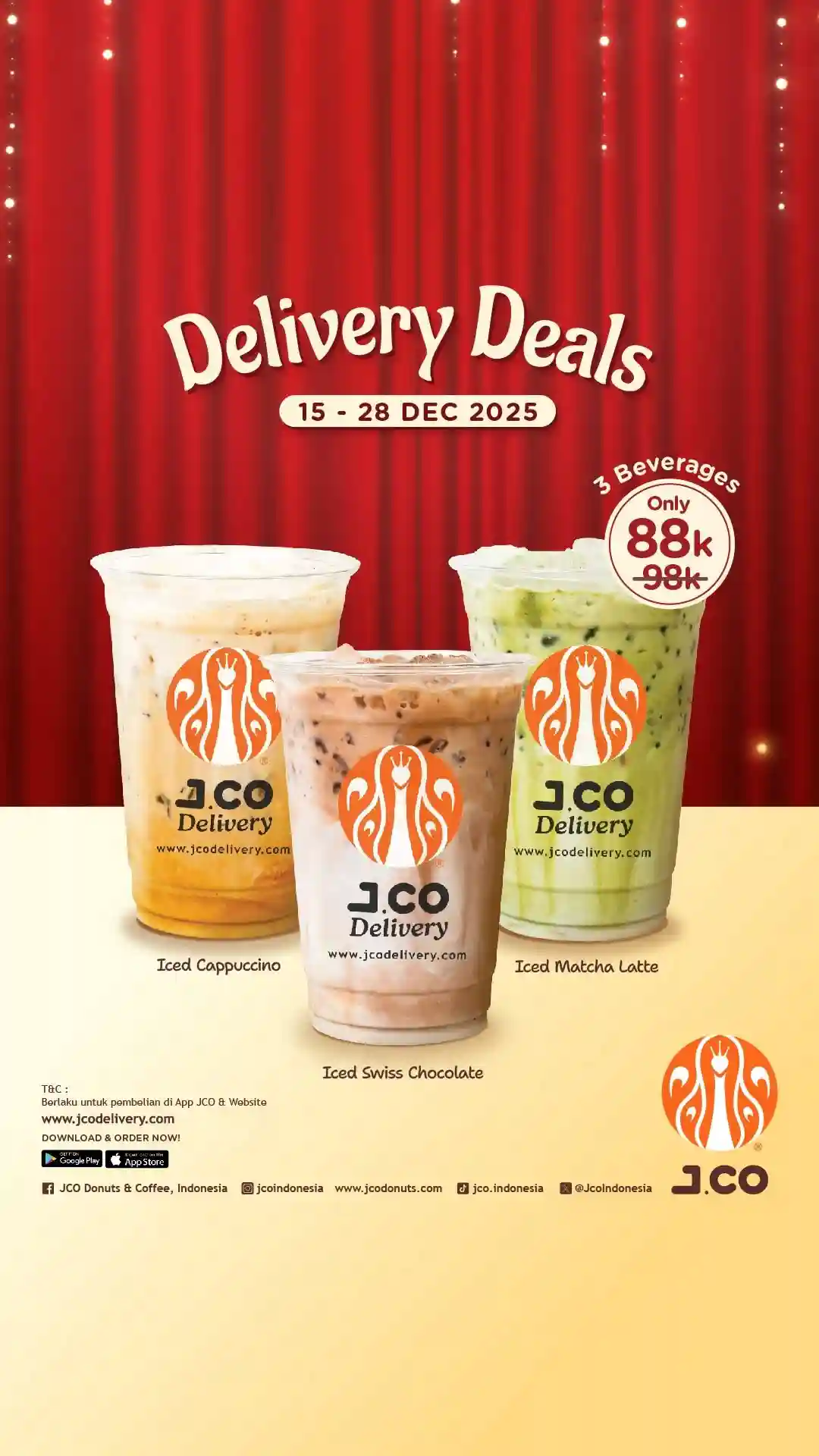 Promo JCO Delivery Deal Beli 3 Minuman Hanya 90 Ribu 1 Promo JCO Delivery Deal Beli 3 Minuman Hanya 90 Ribu