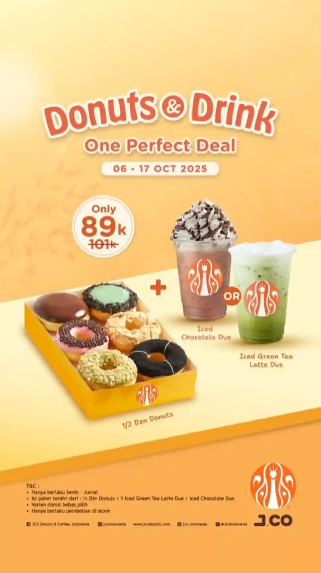 Promo JCO Spesial One Perfect Deal Harga Hanya 89 Ribu